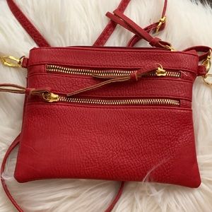 Small red crossbody